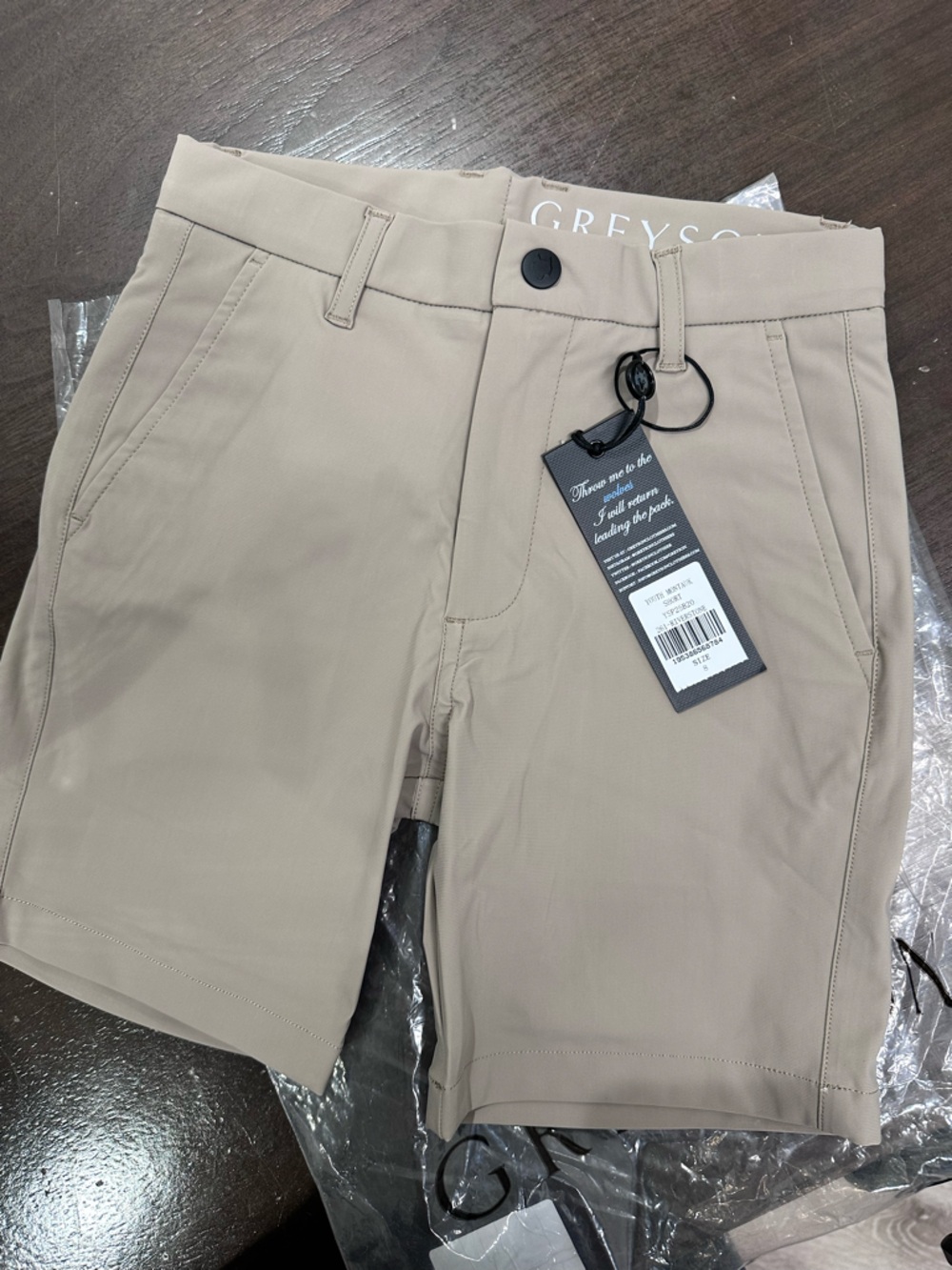 Kids' Casual Stretch Shorts - Beige by GREYSON